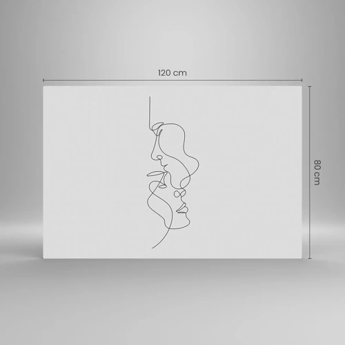 Cuadro sobre vidrio - Impresiones sobre Vidrio - El calor de los deseos lúgubres - 120x80 cm