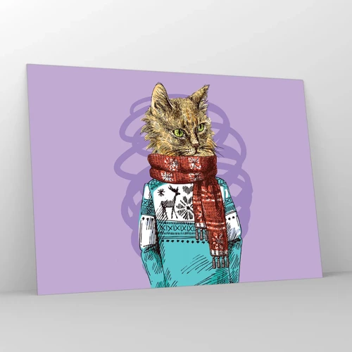 Cuadro sobre vidrio - Impresiones sobre Vidrio - El gato no solo tenía botas - 100x70 cm