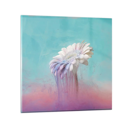 Cuadro sobre vidrio - Impresiones sobre Vidrio - El inframundo de las flores - 40x40 cm