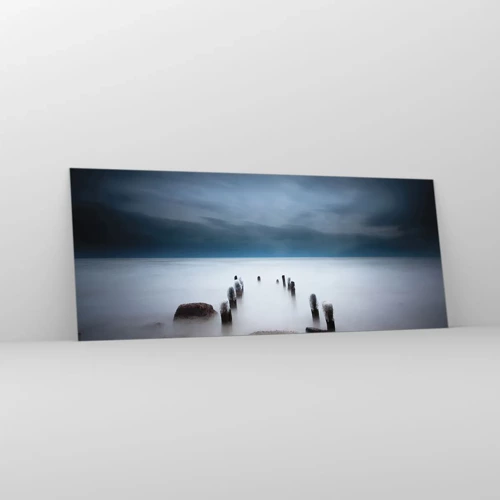 Cuadro sobre vidrio - Impresiones sobre Vidrio - El lago del pensamiento - 100x40 cm