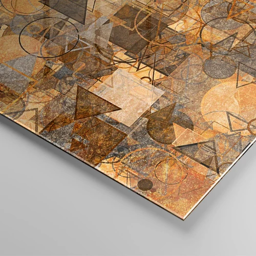 Cuadro sobre vidrio - Impresiones sobre Vidrio - El mundo en formas - 100x40 cm
