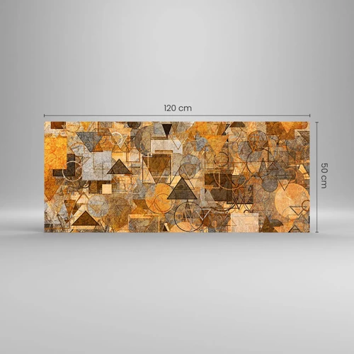 Cuadro sobre vidrio - Impresiones sobre Vidrio - El mundo en formas - 120x50 cm