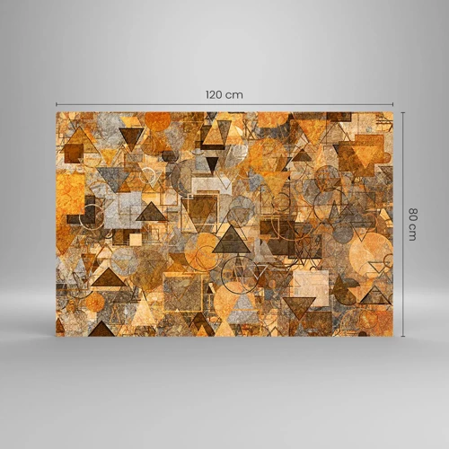Cuadro sobre vidrio - Impresiones sobre Vidrio - El mundo en formas - 120x80 cm