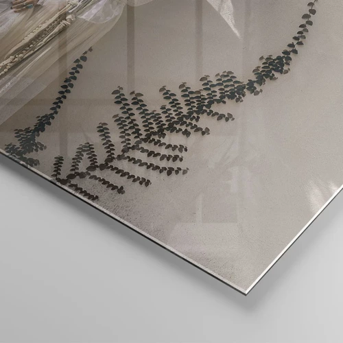 Cuadro sobre vidrio - Impresiones sobre Vidrio - El sol y la joven - 50x70 cm
