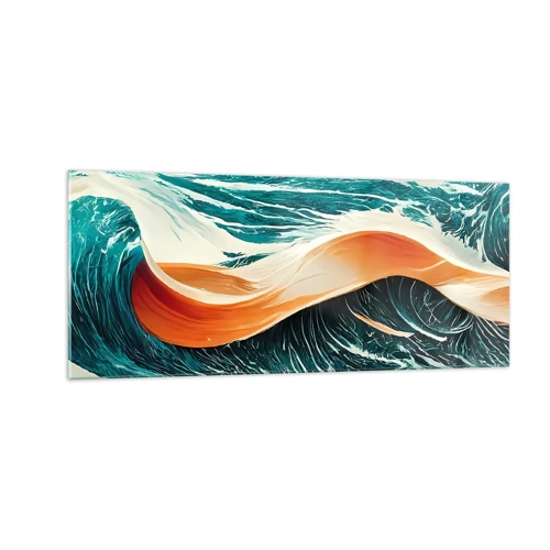Cuadro sobre vidrio - Impresiones sobre Vidrio - El sueño de un surfista - 100x40 cm