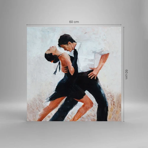 Cuadro sobre vidrio - Impresiones sobre Vidrio - El tango de mis sueños - 60x60 cm
