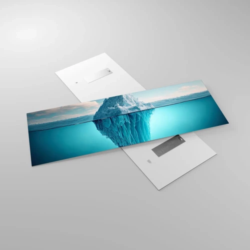 Cuadro sobre vidrio - Impresiones sobre Vidrio - El trono de hielo - 140x50 cm