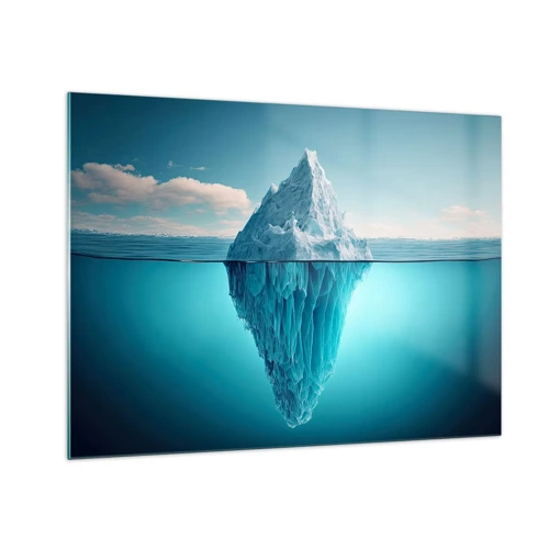 Cuadro sobre vidrio - Impresiones sobre Vidrio - El trono de hielo - 70x50 cm