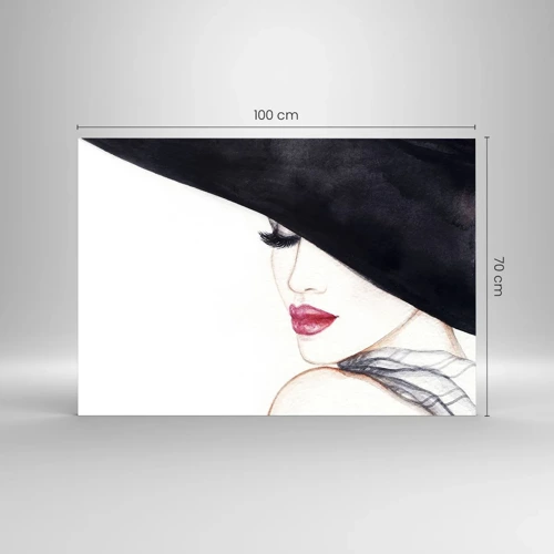 Cuadro sobre vidrio - Impresiones sobre Vidrio - Elegancia y sensualidad - 100x70 cm