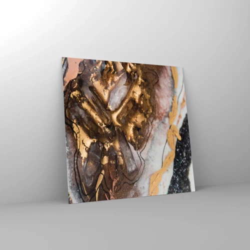 Cuadro sobre vidrio - Impresiones sobre Vidrio - Elemento de la tierra - 70x70 cm