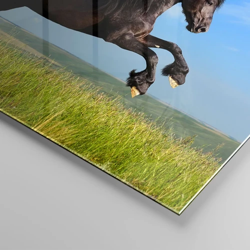 Cuadro sobre vidrio - Impresiones sobre Vidrio - Emocionante manifiesto de libertad - 80x120 cm