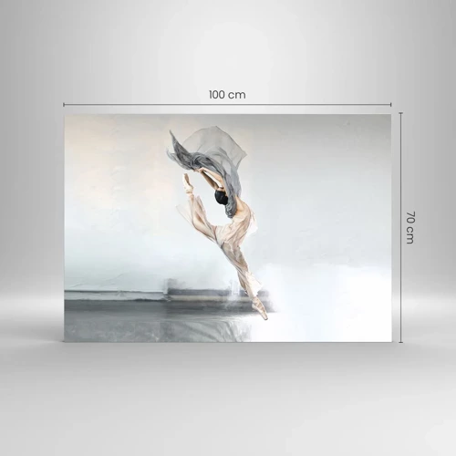 Cuadro sobre vidrio - Impresiones sobre Vidrio - En el arrebato de la danza - 100x70 cm