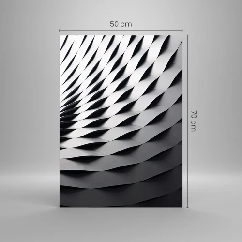 Cuadro sobre vidrio - Impresiones sobre Vidrio - En la superficie de las ondas - 50x70 cm