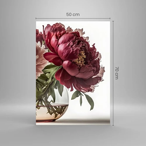 Cuadro sobre vidrio - Impresiones sobre Vidrio - En plena floración de la belleza - 50x70 cm