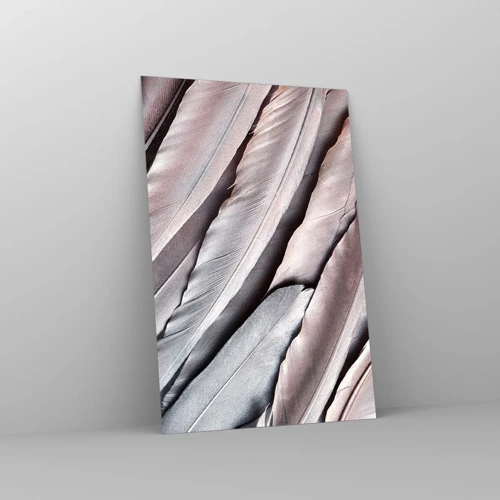 Cuadro sobre vidrio - Impresiones sobre Vidrio - En rosa plateado - 80x120 cm