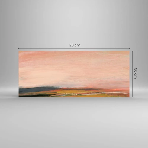 Cuadro sobre vidrio - Impresiones sobre Vidrio - En tono rosa - 120x50 cm