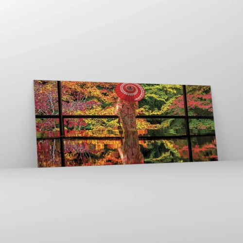 Cuadro sobre vidrio - Impresiones sobre Vidrio - En un templo de la naturaleza - 120x50 cm