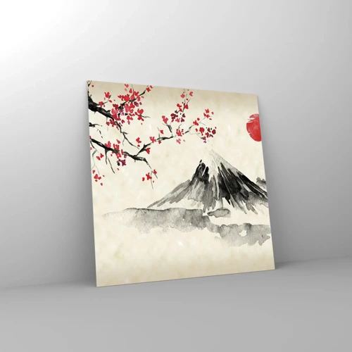 Cuadro sobre vidrio - Impresiones sobre Vidrio - Enamórate de Japón - 30x30 cm