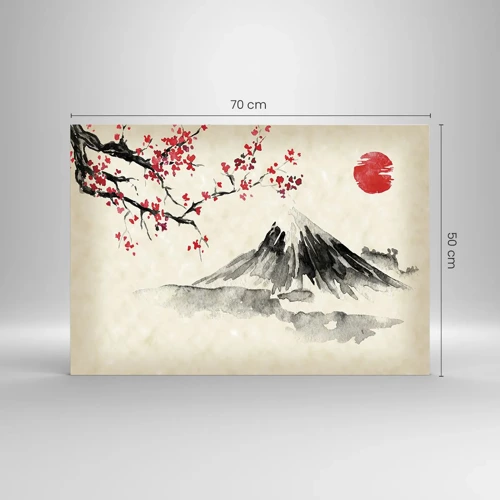 Cuadro sobre vidrio - Impresiones sobre Vidrio - Enamórate de Japón - 70x50 cm