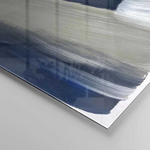 Cuadro sobre vidrio - Impresiones sobre Vidrio - Encuentro con el blanco - 120x50 cm