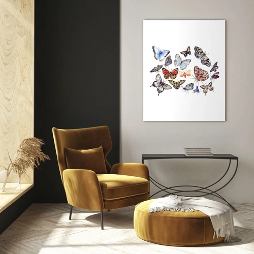 Cuadro sobre vidrio - Impresiones sobre Vidrio - Enjambre de colores - 50x70 cm