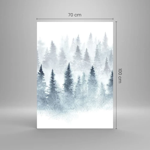 Cuadro sobre vidrio - Impresiones sobre Vidrio - Envuelto en la niebla - 70x100 cm