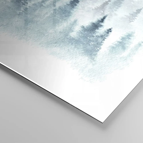 Cuadro sobre vidrio - Impresiones sobre Vidrio - Envuelto en la niebla - 70x70 cm