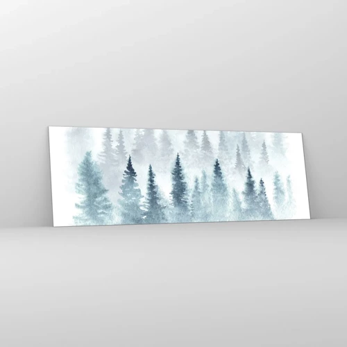 Cuadro sobre vidrio - Impresiones sobre Vidrio - Envuelto en la niebla - 90x30 cm