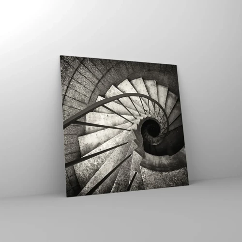 Cuadro sobre vidrio - Impresiones sobre Vidrio - Escaleras arriba, escaleras abajo - 30x30 cm