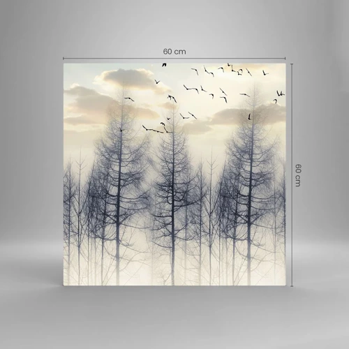 Cuadro sobre vidrio - Impresiones sobre Vidrio - Espíritus del bosque - 60x60 cm