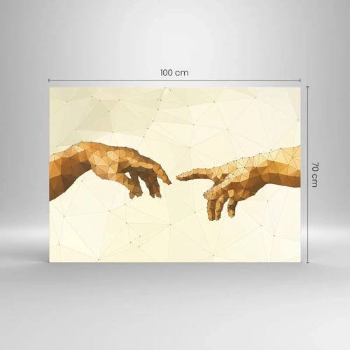 Cuadro sobre vidrio - Impresiones sobre Vidrio - Geometría divina - 100x70 cm