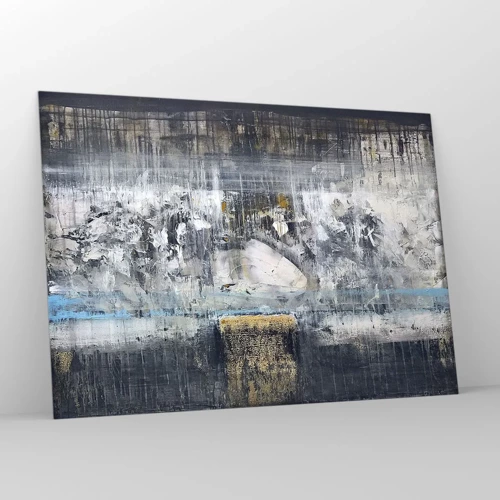 Cuadro sobre vidrio - Impresiones sobre Vidrio - Hielo abstracto - 100x70 cm
