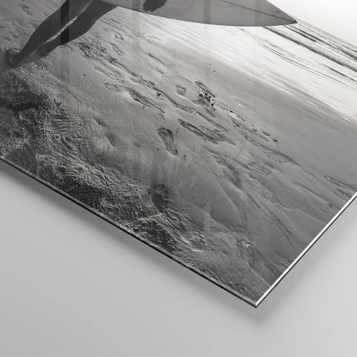 Cuadro sobre vidrio - Impresiones sobre Vidrio - Hija de las olas marinas - 70x50 cm