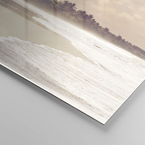 Cuadro sobre vidrio - Impresiones sobre Vidrio - La caricia de las olas - 80x120 cm