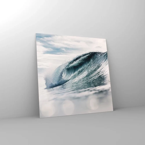 Cuadro sobre vidrio - Impresiones sobre Vidrio - La cima del océano - 60x60 cm