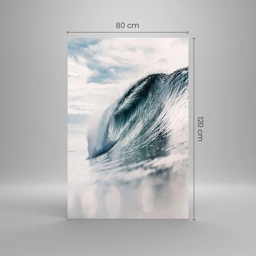 Cuadro sobre vidrio - Impresiones sobre Vidrio - La cima del océano - 80x120 cm