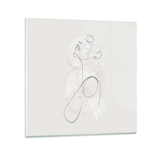 Cuadro sobre vidrio - Impresiones sobre Vidrio - La espiral de la belleza - 60x60 cm