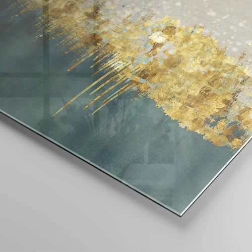 Cuadro sobre vidrio - Impresiones sobre Vidrio - La frontera dorada - 70x50 cm