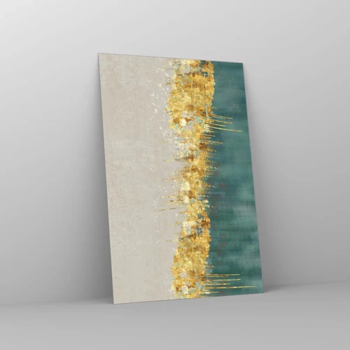Cuadro sobre vidrio - Impresiones sobre Vidrio - La frontera dorada - 80x120 cm