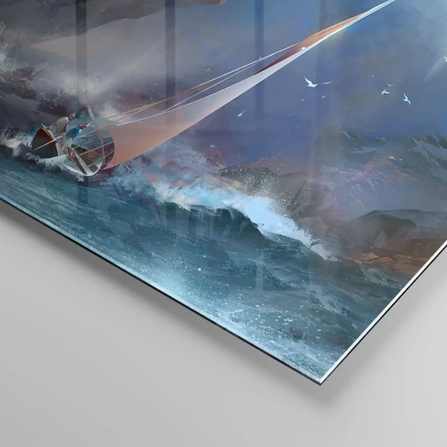 Cuadro sobre vidrio - Impresiones sobre Vidrio - La gloria es para los valientes - 80x120 cm