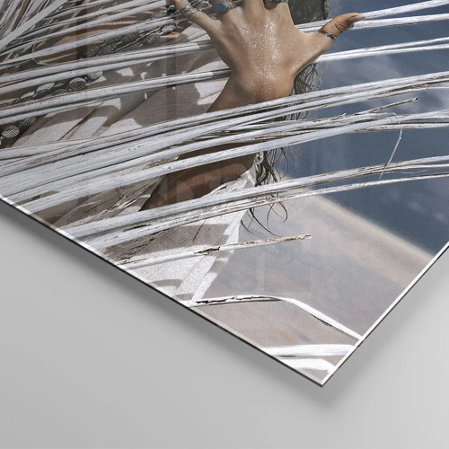 Cuadro sobre vidrio - Impresiones sobre Vidrio - ¿La mujer chamana? - 60x60 cm