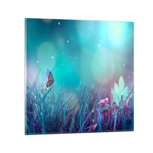 Cuadro sobre vidrio - Impresiones sobre Vidrio - La vida secreta de un prado - 50x50 cm