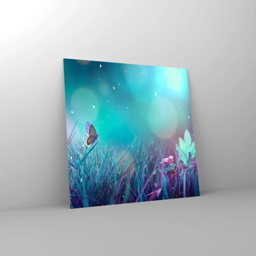 Cuadro sobre vidrio - Impresiones sobre Vidrio - La vida secreta de un prado - 50x50 cm