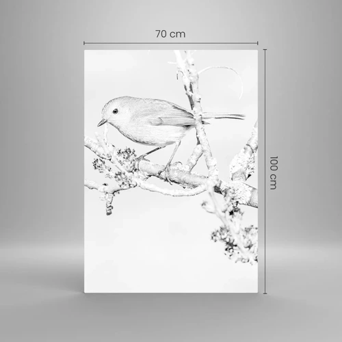 Cuadro sobre vidrio - Impresiones sobre Vidrio - Mañana de invierno - 70x100 cm
