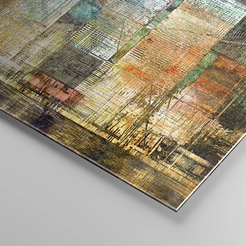 Cuadro sobre vidrio - Impresiones sobre Vidrio - Metrópolis soleada - 120x50 cm