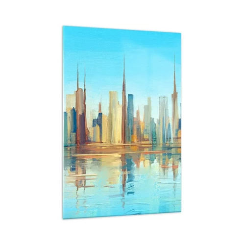 Cuadro sobre vidrio - Impresiones sobre Vidrio - Metrópolis soleada - 70x100 cm