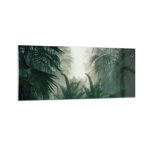 Cuadro sobre vidrio - Impresiones sobre Vidrio - Misterio tropical - 100x40 cm