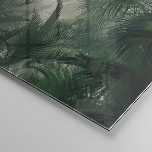 Cuadro sobre vidrio - Impresiones sobre Vidrio - Misterio tropical - 50x50 cm