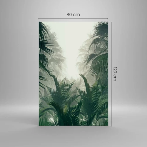 Cuadro sobre vidrio - Impresiones sobre Vidrio - Misterio tropical - 80x120 cm