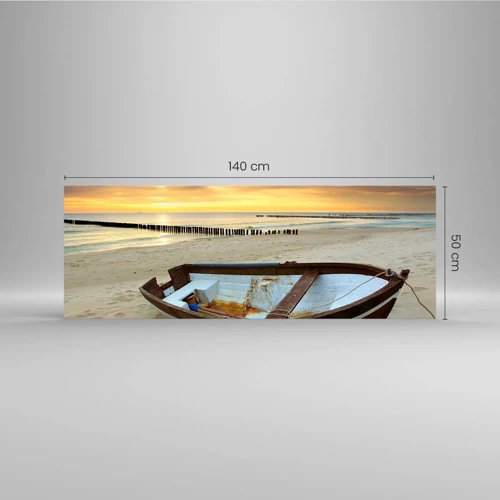 Cuadro sobre vidrio - Impresiones sobre Vidrio - No hay playas más bonitas - 140x50 cm